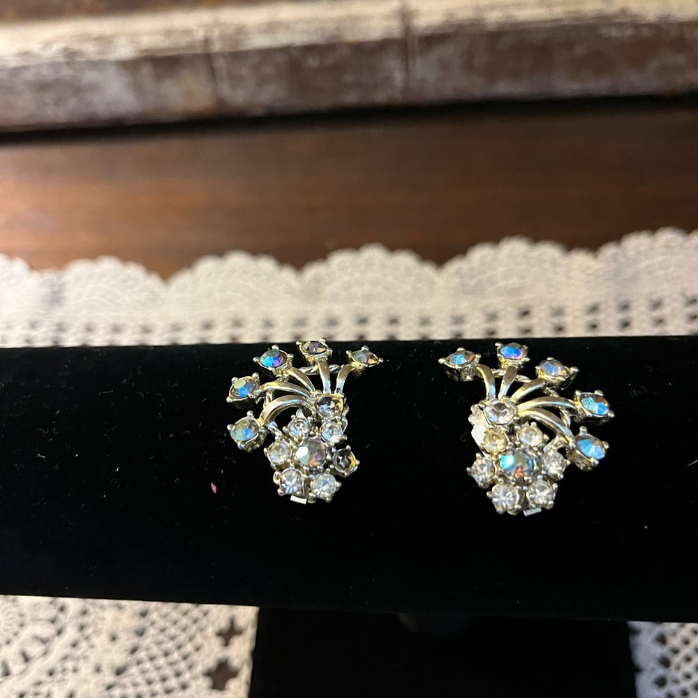 Clip Earrings , 1950s, Vintage